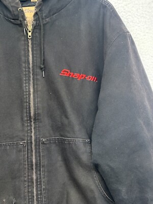 Snap On 2007 RA Jacket Mens XL Extra Large Black Full Zip Hooded