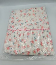 NEW Vintage Womens SMALL Supercraft Waltz Gown Nightgown NOS Pink White Floral
