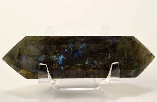 4.25" Azure Labradorite Point Natural Spectrolite Feldspar Mineral - Madagascar - Picture 3 of 4