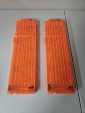 Lot Of 2 Nerf N-Strike Elite 18 Dart Orange Magazine Clip From Rapidstrike CS-18