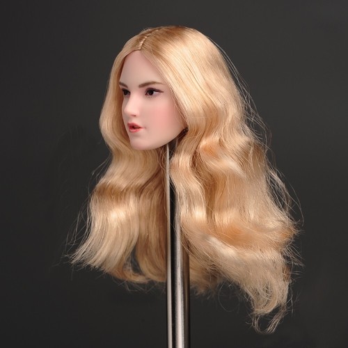 1/6 Head Model SDH018-B Yellow Long Hair Girl For 12 inch PH TBL Action Figure - Picture 5 of 6