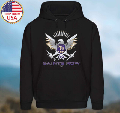 Saints Row IV Video Game Men's Black Size S to 3XL