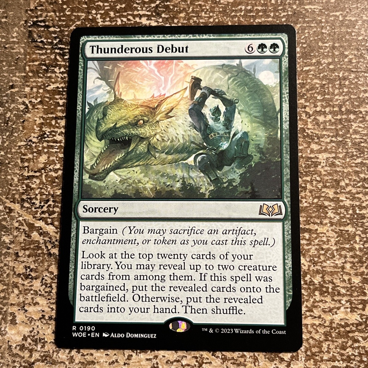 mtg wilds of eldraine card prices Magic The Gathering - The Gathering MTG Thunderous Debut Wilds of