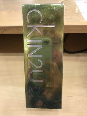 CKIN2U POP for her by Calvin Klein 3.4oz EDT Spray for Women New in SEALED Box