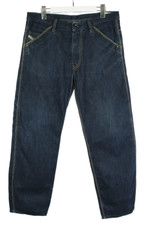 Diesel Zulow 008IL Herrenjeans W33/L30 Straight Fit Blau Denim Chino Fächer Zip