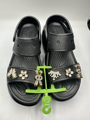 Crocs Classic Mega Crush Sandal Black Sz Women display picture 2