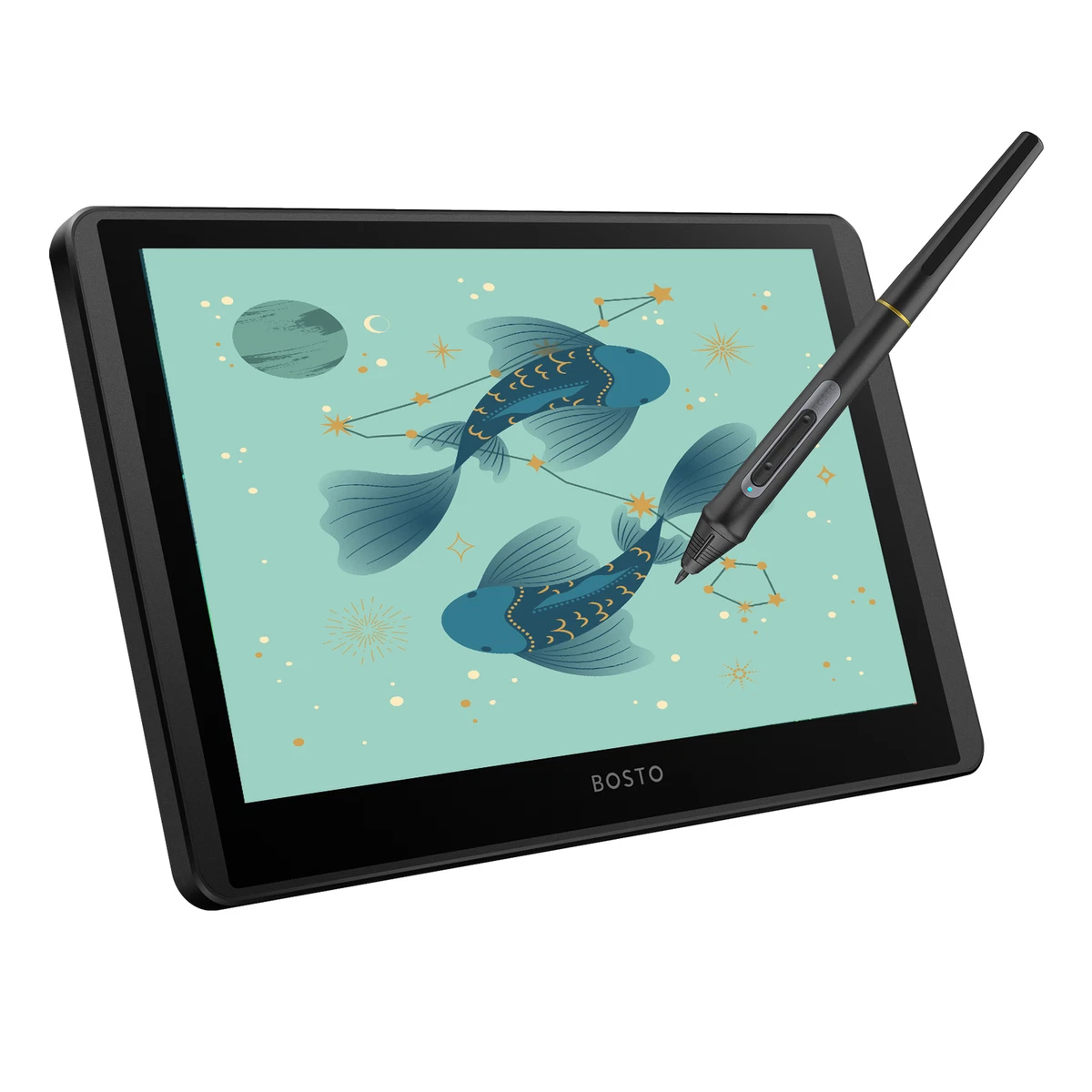 BOSTO 12HD A H IPS LCD Graphics Drawing Monitor 11.6 Inch Size O9Q6