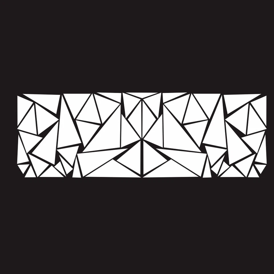 Pegatina triángulo blanca calcomanías adhesivas laterales de carrocería calcomanías vinilo arte gráficos pegatina Foto 3 de 4