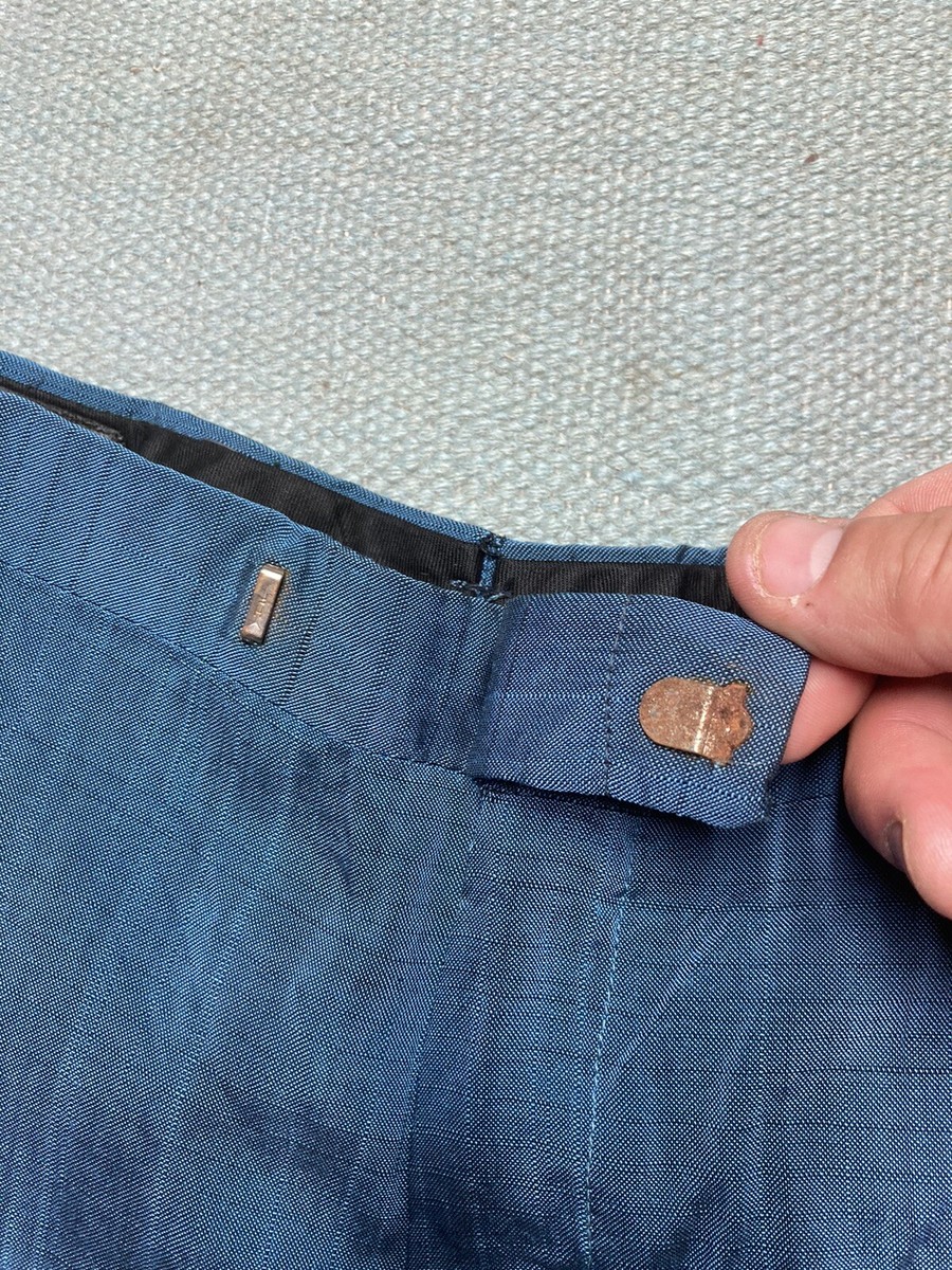 Vintage 60s sharkskin dress pants rayon trousers rockabilly