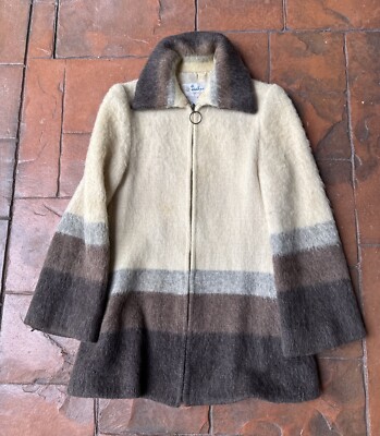 Vintage Iceland Fashions Sheep Wool Full Zip Jacket Women s Medium Pure