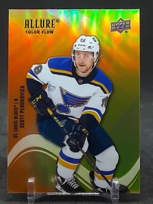 SCOTT PERUNOVICH 2022-23 ALLURE COLOR FLOW ORANGE-YELLOW BLUES | eBay