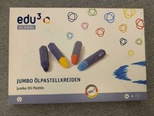 Brand New In Box edu3 JUMBO Hexagonal Oil Pastel, 24cols + 6 pcs Card