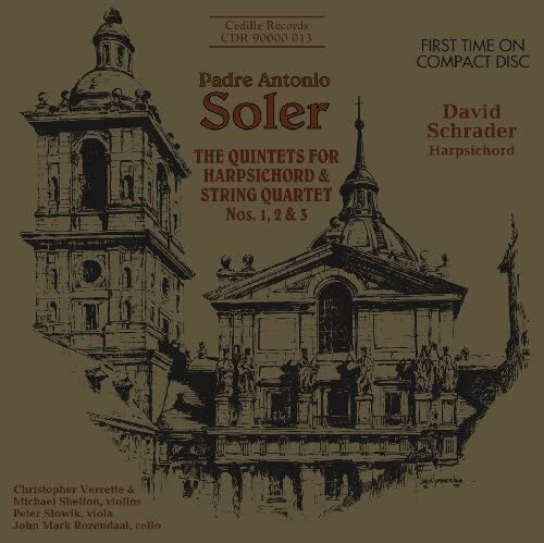 David Schrader Quintets for Harpsichord and Strings (Schrader) (CD) Album