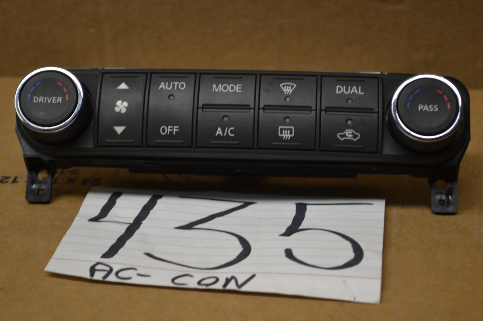 07 08 Nissan Maxima Used AC and Heater Control Stock #435-AC