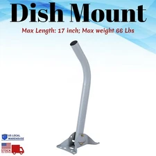 Adjustable J Pole Mount For Outdoor HDTV DirectTV Satellite Dish Antenna Base