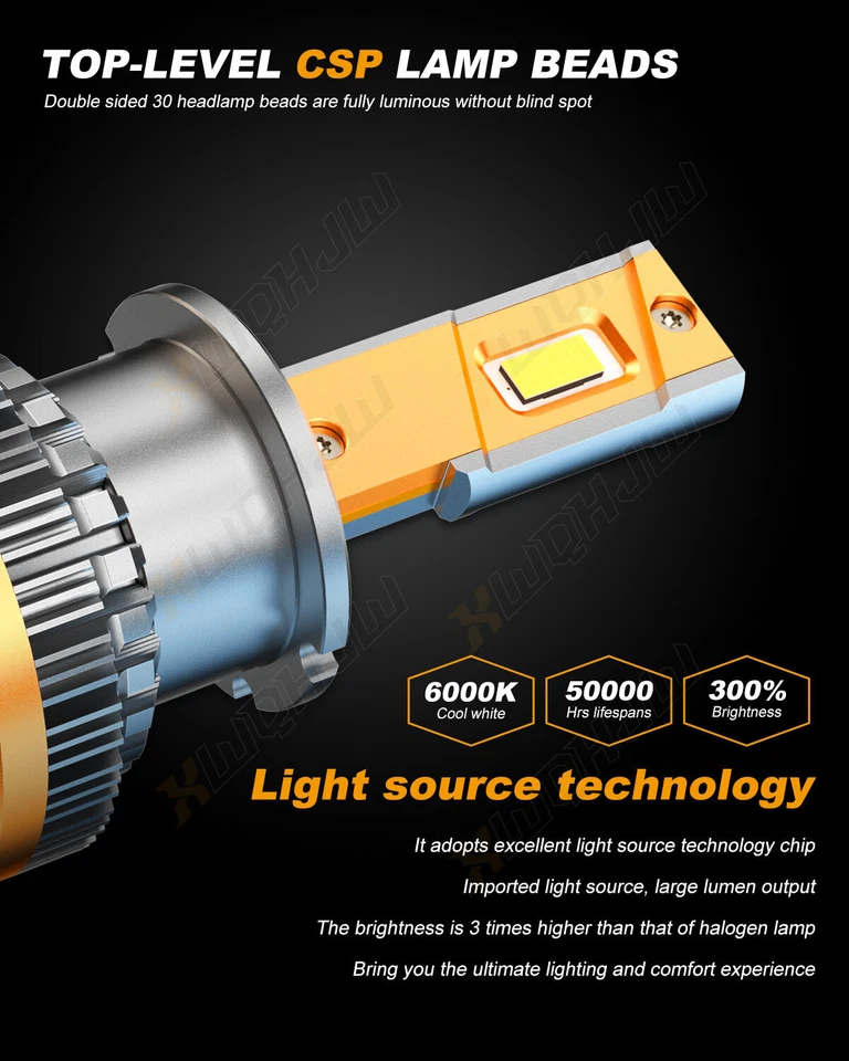 2PCS NEW D2S 6000K 85122 66240 66040 HID XENON HEADLIGHT BULB - Изображение 2 из 4