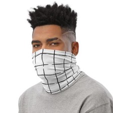 Anime Bandage Effect Check Neck Gaiter