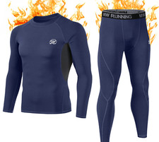 Meetwee Mens Base Layer Tops Long Johns Set With Shorts Size XXL