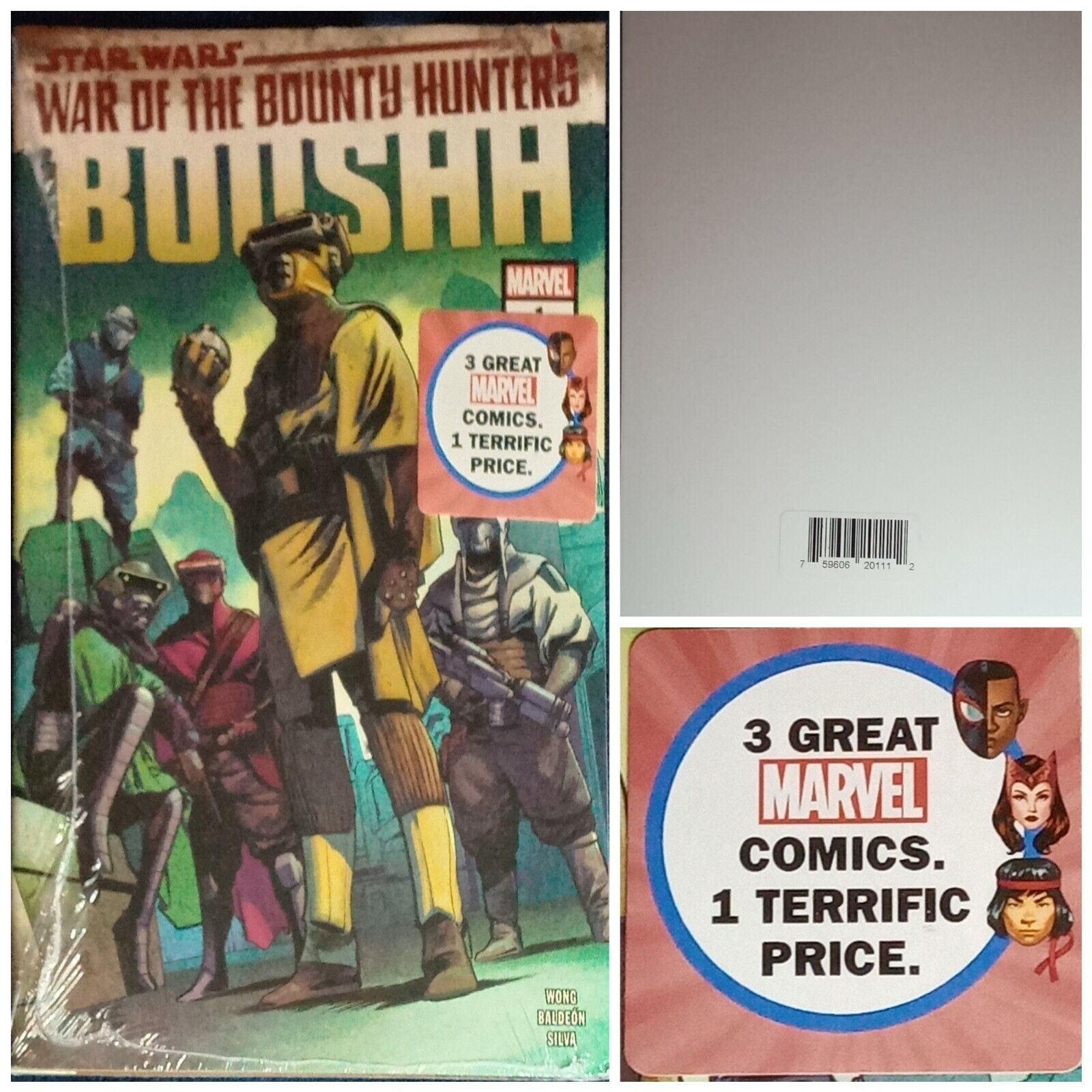 Marvel Comics Star Wars War Bounty Hunters Boushh 1 SEALED Walmart Variant Cover