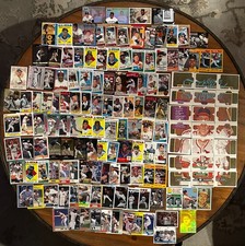 MLB Card Lot Over 125 Cards NM Old Timers Inserts HOFers Musial Puzzle...