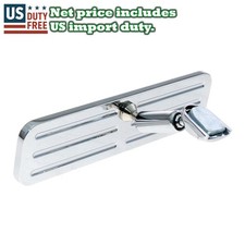 Rear View Chrome Mirrors 1 Piece New Fit For Chevy Ford Mopar Polished