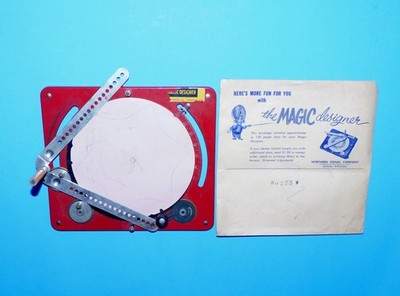 1950's HOOT-NANNY THE MAGIC DESIGNER EARLY SPIROGRAPH DESIGN DRAWING TOY