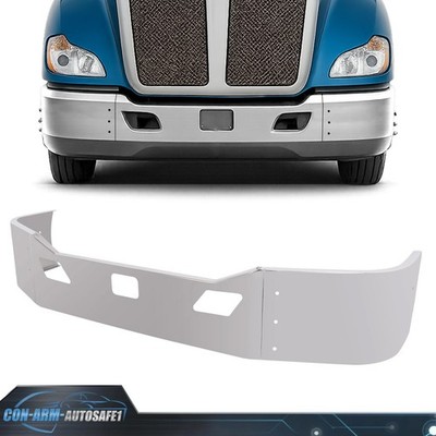 NEW For Kenworth T680 2011-2022 Chrome Front Bumper w/Sensor w/Mounting Brackets