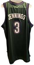 Brandon Jennings Milwaukee Bucks NBA Jersey Adidas HWC Men L Adidas Sewn New #3