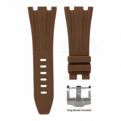 Audemars Piguet Royal Oak Offshore Diver Rubber Strap 42mm Brown 28mm Band