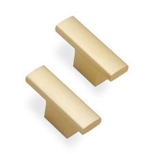 10 Pack Kitchen Cabinet Knobs Brushed Gold Cabinet Knobs Drawer Knobs Solid K...
