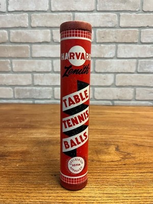 Vintage Harvard Zenith Table Tennis Balls in Container Tube NEW NOS