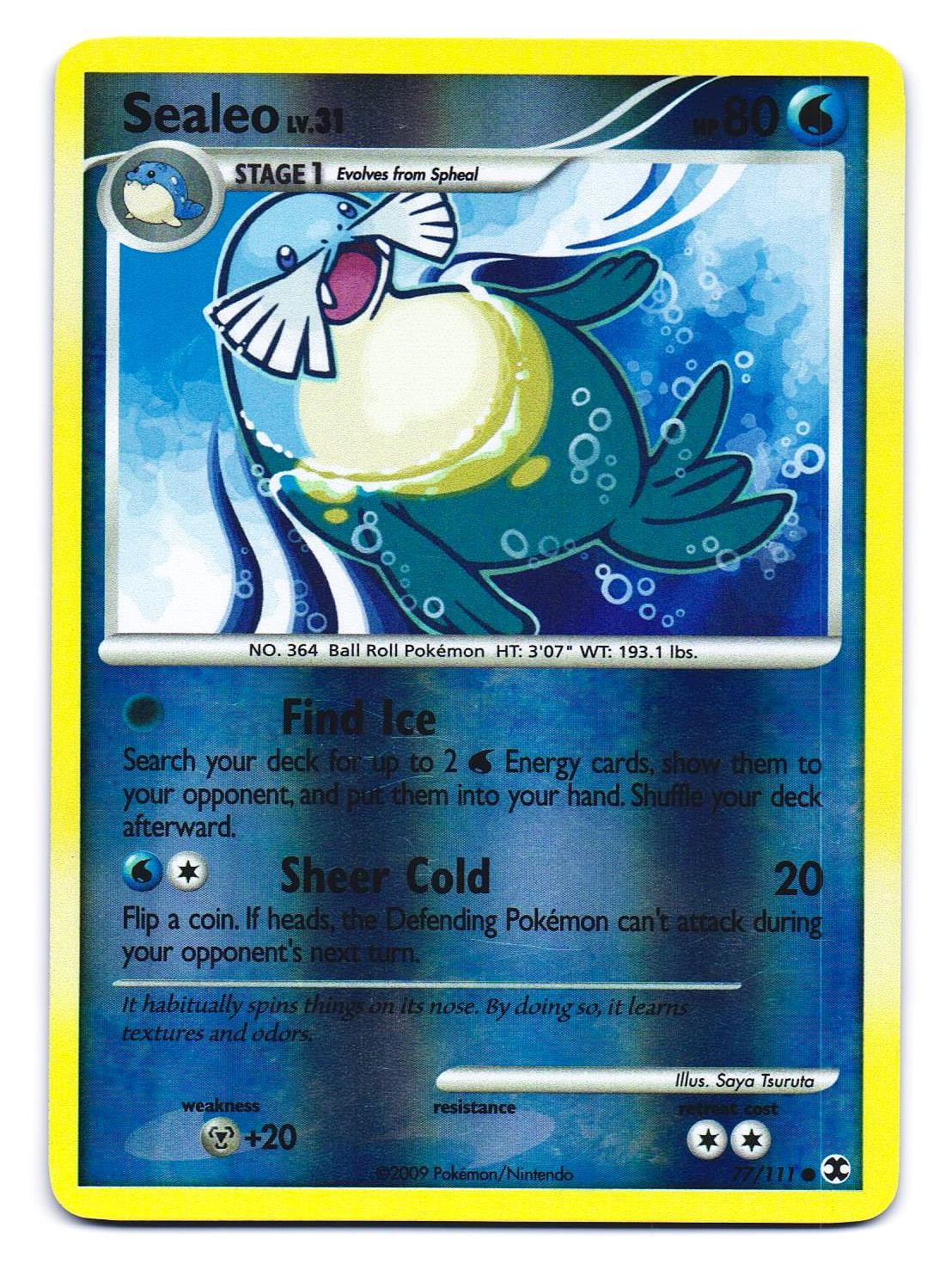 Sealeo 77/111 Common Rising Rivals Pokemon Reverse Holo LP