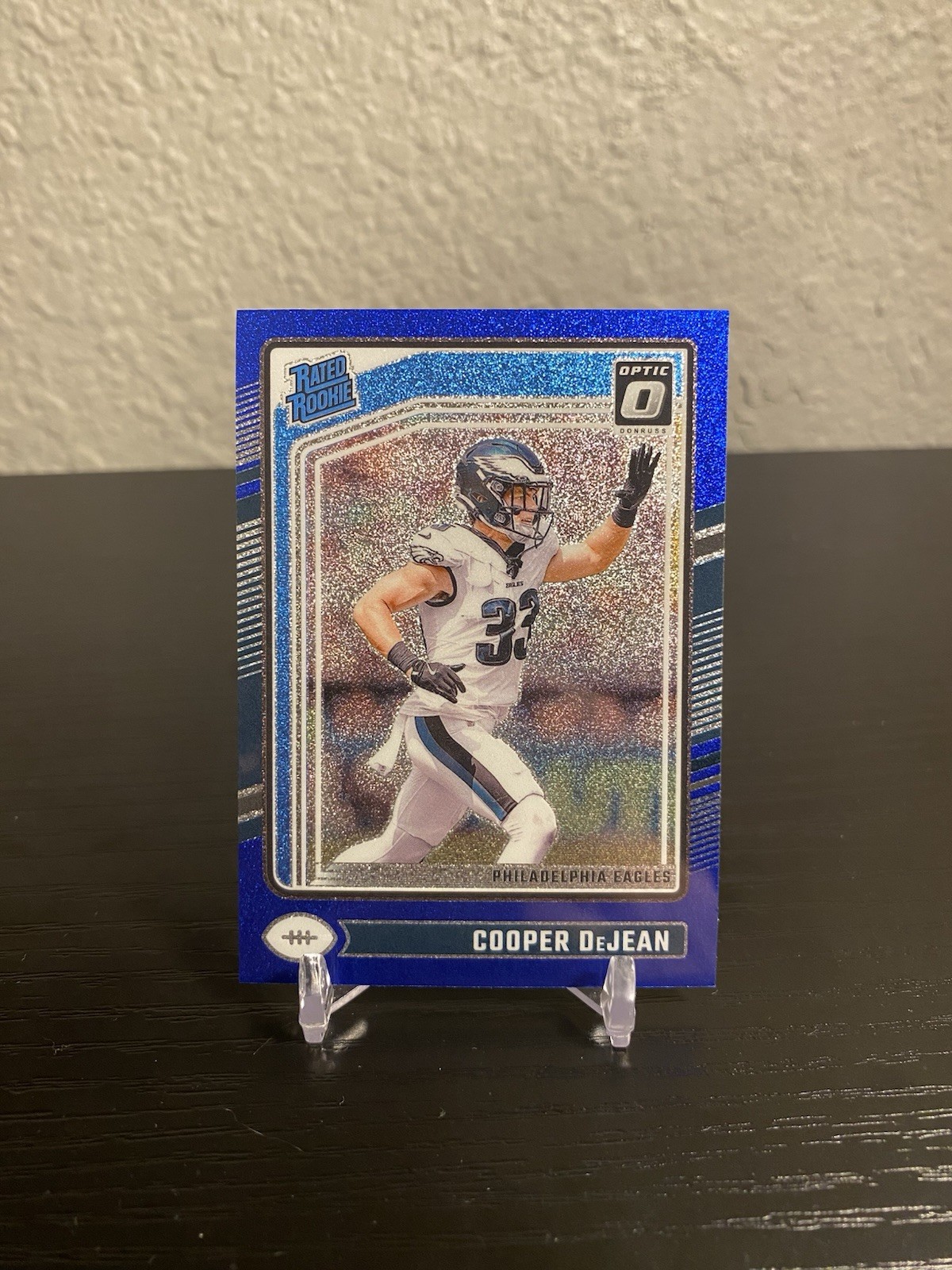 2024 Panini Donruss  Optic Cooper DeJean #221 Blue Glitter (RC) SSP