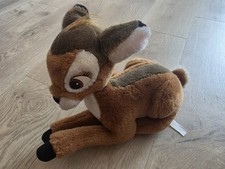 Vintage Disney Store Bambi Plush Soft Toy Stuffed Animal Stuffy Deer Fawn Baby