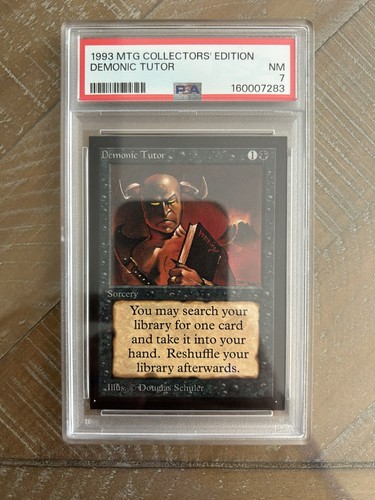 Magic the Gathering - MtG | Demonic Tutor - 1993 Collectors’ Edition | PSA 7 NM