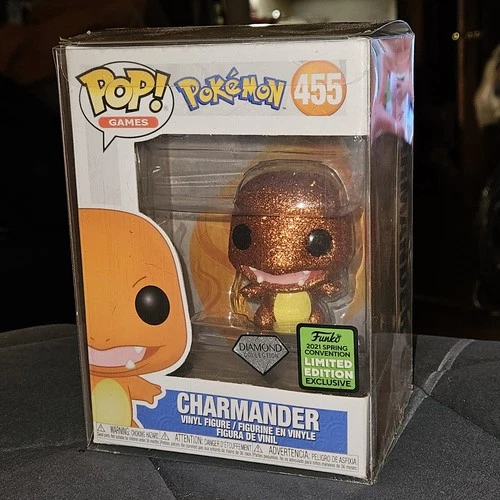 Funko Pop! Vinyl Pokémon Charmander Diamond Glitter Target Emerald +Protector GC