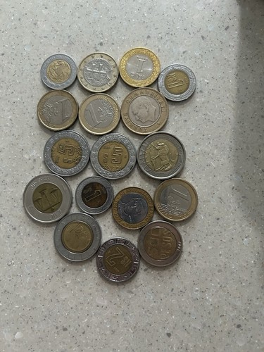 World coins Bi Metallic