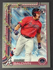 2025 Topps Holiday - Drake Baldwin #H60 - Grey Holiday Glitter - Braves (RC) ROY