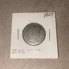 1907 25C Barber Quarter Dollar Silver US Coin