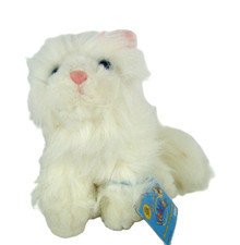 Webkinz Persian Cat Plush Stuffed Animal HM110 Ganz Sealed Code White Bow New