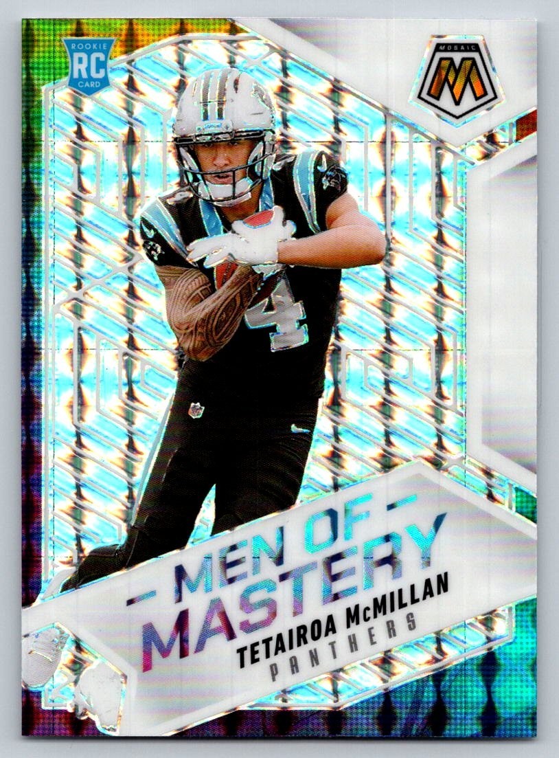 2025 Panini Mosaic - Men of Mastery Tetairoa McMillan #19 Silver Prizm (RC)