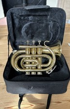 Thomann TR 5 Brass Bb Pocket Trumpet with Case Musical Instrument