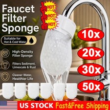 10-50X Cotton Filter Bag For Faucet, DIY Faucet Filter Cotton Bags Water Filters