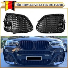 Stoßstange Nebelscheinwerfer Abdeckung Lüftungsgitter Für BMW X3 F25 X4 F26 L+R