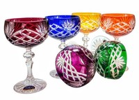 Bunte Kristall-ChampagnergläSer 150 Ml Ananas