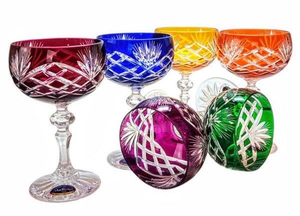 Bunte Kristall-ChampagnergläSer 150 Ml Ananas-image
