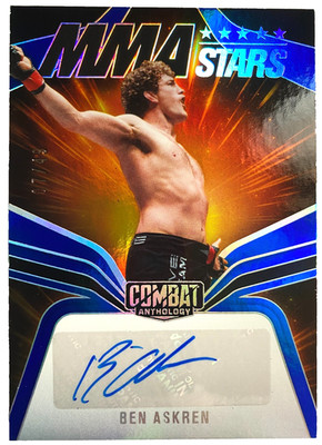 2025 Panini Combat Anthology MMA Stars Blue #BAS Ben Askren Autograph ...