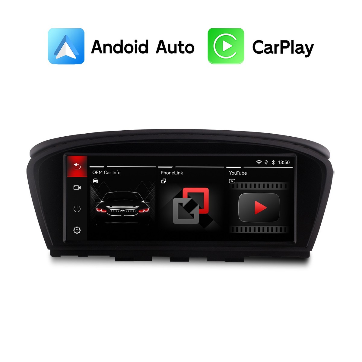 Android Auto CarPlay iDrive Display Screen for BMW E60/E61/E90/E91