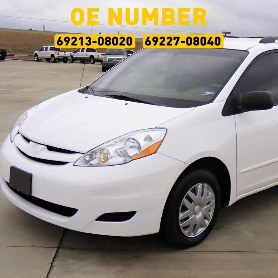 2PCS For Toyota Sienna 2004-2010 LH RH Sliding White Door Handle 6921308020 EXV - Image 2 of 4