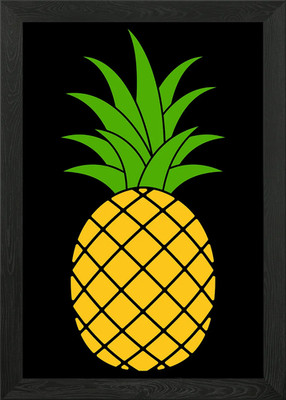 Ananas gerahmtes Wandbild Poster Leinwanddruck Bild